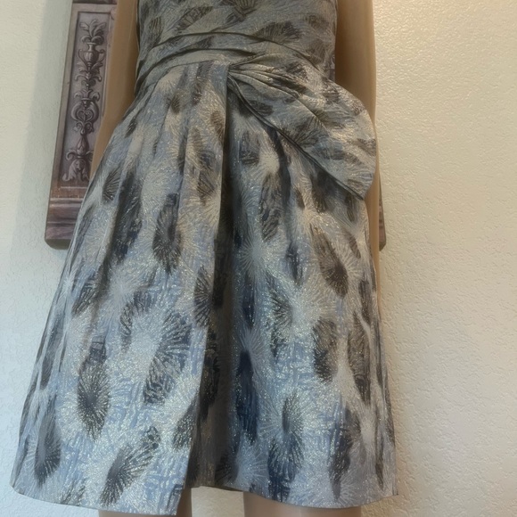 BCBG MaxAzria Jacquard Strapless Dress, Size 8 - Picture 4 of 14